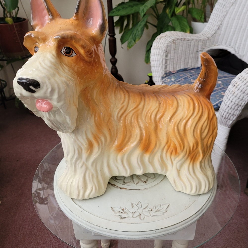 Staffordshire style fireplace ceramic dog.